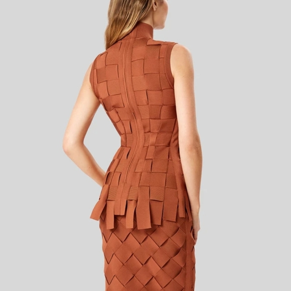 NWT RARE BANDAGE WEAVE TANK TOP Runway Revolve Camila Coelho like Valentino - Picture 11 of 16